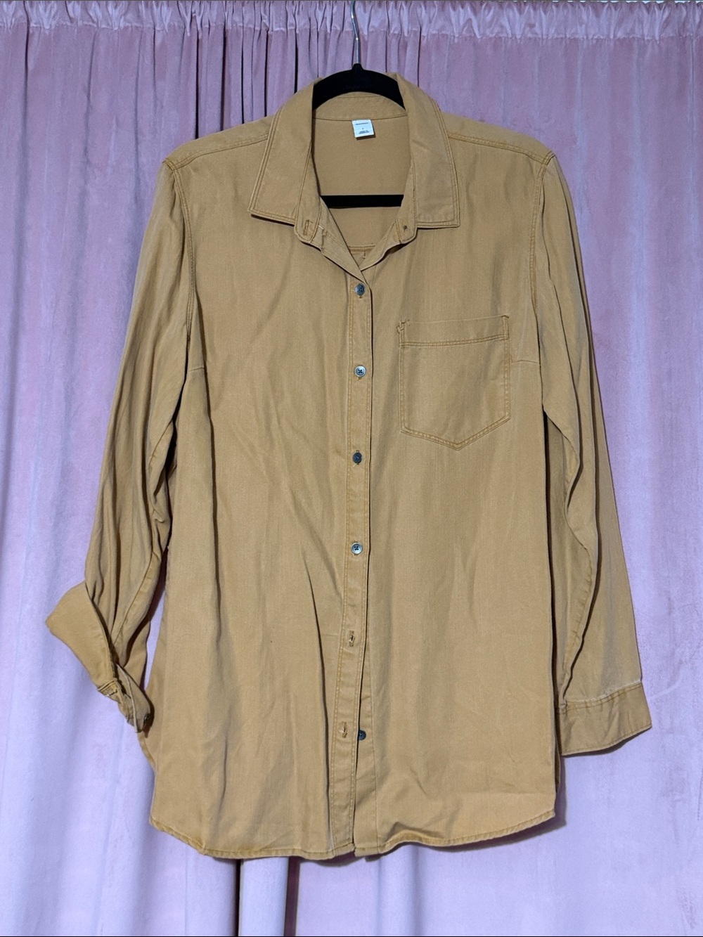 Old Navy Women's Button-Down Shirt in Camel